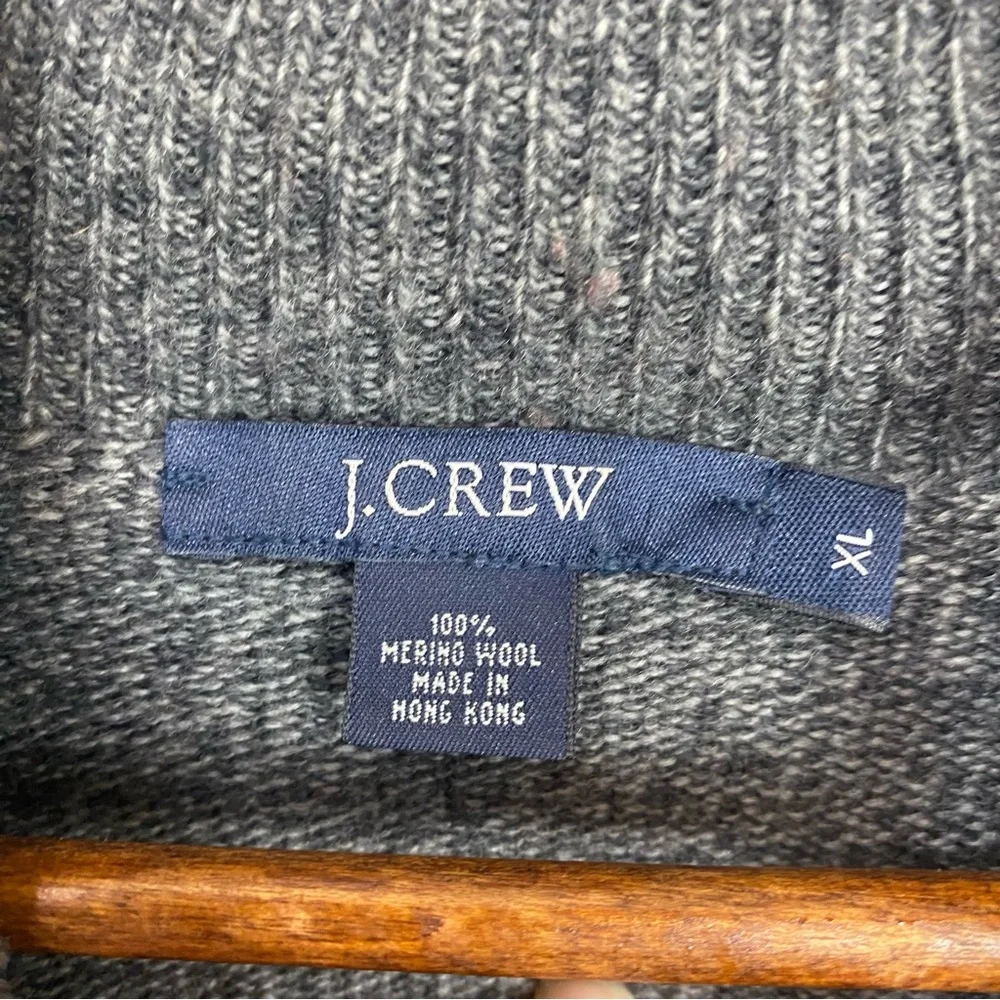 J. Crew‎ Gray 100% Wool Sweater